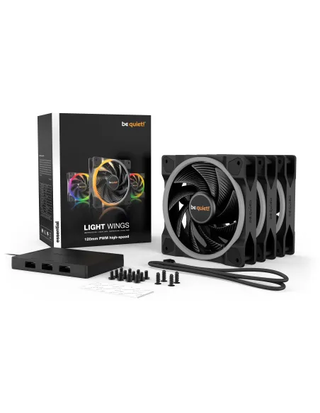be quiet! Light Wings 120mm PWM HS Triple Pack - ARGB 3x120