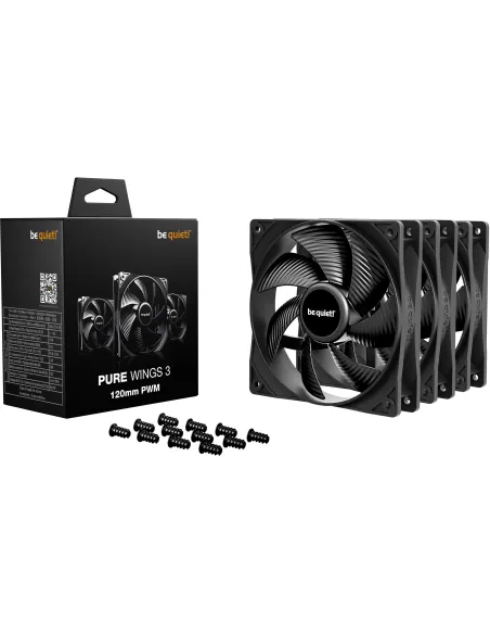 Be Quiet! Pure Wings 3 Reverse Triple Pack Negro