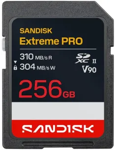 SanDisk Extreme PRO SD UHS-II V90 256 GB Tarjeta SDXC Class 10 V90 U3-1412761