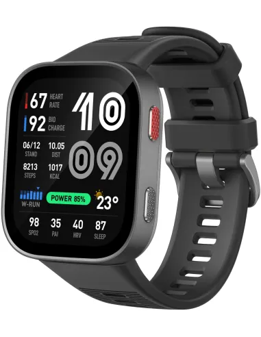 Amazfit Bip Max Carbon Gris GPS Bluetooth 2,07 Plata Correa Talla Única