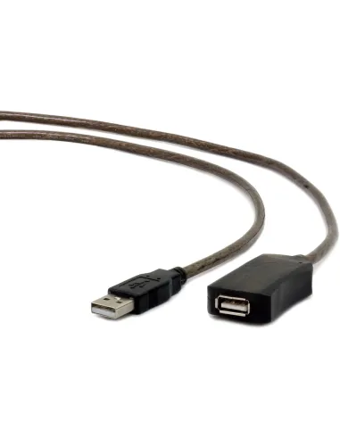 Gembird UAE-01-5M: alargador USB 2.0 activo de 5 m negro