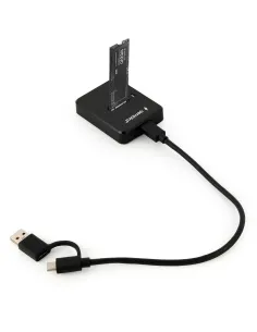 Gembird DD-U3M2 Docking Station SSD M.2 USB Type-C Negra compacta-AAOAUS0276