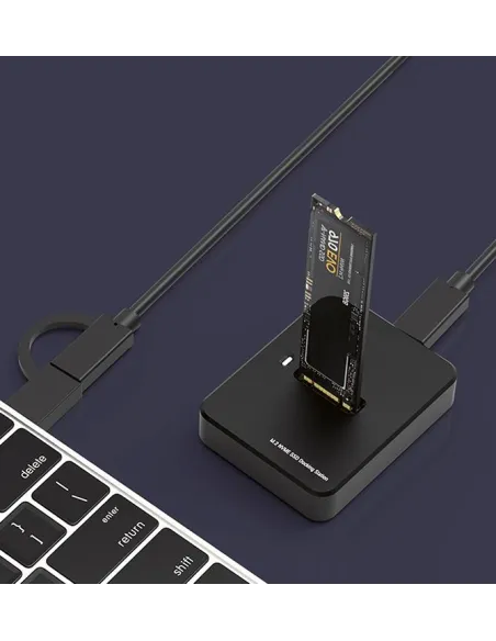 Gembird DD-U3M2: estación SSD M.2 SATA/NVMe USB-C externa