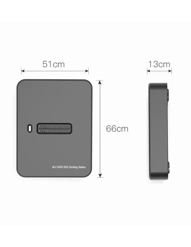 Gembird DD-U3M2: estación SSD M.2 SATA/NVMe USB-C externa