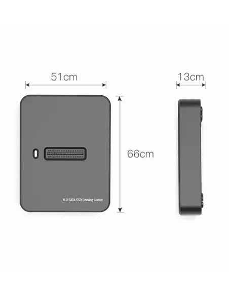 Gembird DD-U3M2: estación SSD M.2 SATA/NVMe USB-C externa