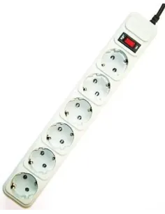 Gembird SPG6-B-10C Protector contra sobretensiones 6 enchufes-AELREG0146