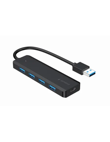 Gembird 4 puertos 5Gbps modelo UHB-U3P4P-02 USB 3.2 Gen 1 compacto