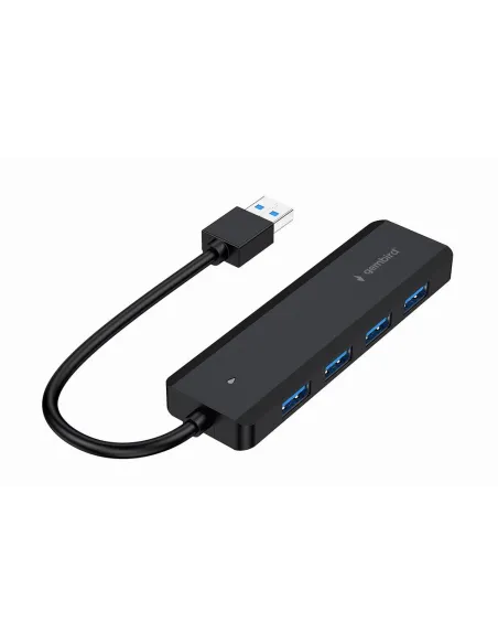 Hub USB Gembird 4 puertos: 4 USB-A y 5 Gbps para portátil