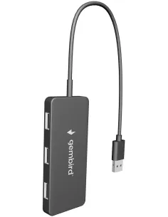 Gembird UHB-U2P4-04 Hub USB 2.0 de 4 puertos de 480 Mbps con cable integrado-AAOAUS0281