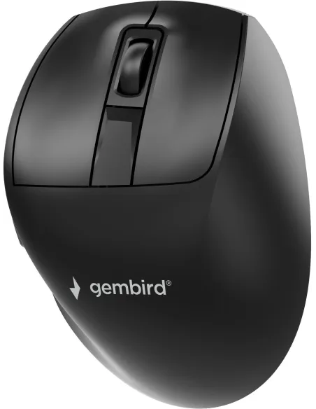 Ratón ergonómico inalámbrico USB-C Gembird MUSW3-9B-01