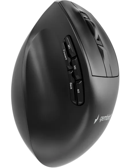 Ratón ergonómico inalámbrico USB-C Gembird MUSW3-9B-01