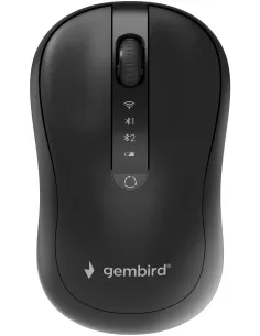 Gembird MUSW2-4B-01 Ratón inalámbrico de Modo Dual y 4 Botones