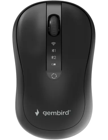 Gembird MUSW2-4B-01 Ratón inalámbrico de Modo Dual y 4 Botones