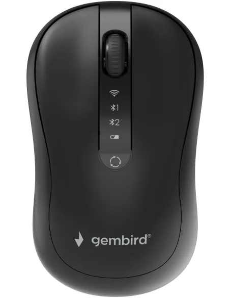 Gembird MUSW2-4B-01 Ratón inalámbrico de Modo Dual y 4 Botones