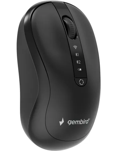 Ratón inalámbrico Gembird MUSW2-4B-01 de modo dual y USB-C