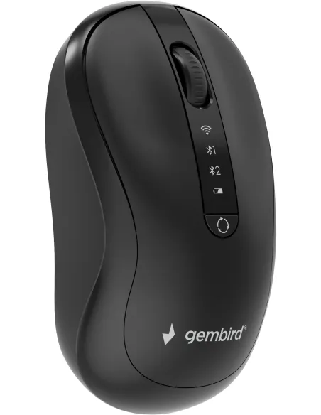 Ratón inalámbrico Gembird MUSW2-4B-01 de modo dual y USB-C