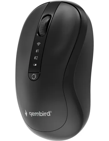 Ratón inalámbrico Gembird MUSW2-4B-01 de modo dual y USB-C