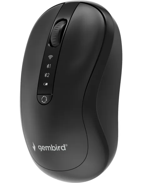 Ratón inalámbrico Gembird MUSW2-4B-01 de modo dual y USB-C