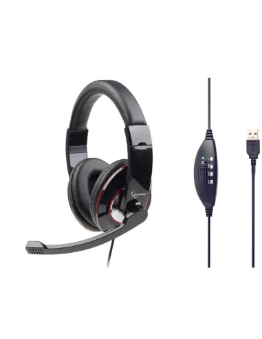 Gembird MHS-U-001: auriculares USB estéreo con micrófono PC
