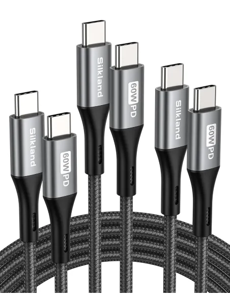 Intenso C60C Pack de 4 Cables USB-C a USB-C 1x 50cm 2x 1m y 1x 2m