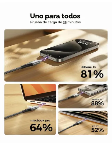 Cable USB-C Intenso C60C: pack de 4 cables negros USB-C