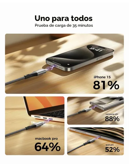Cable USB-C Intenso C60C: pack de 4 cables negros USB-C