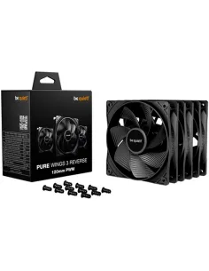 Be Quiet! Pure Wings 3 120mm PWM Reverse Triple Pack Negro-REFR66156