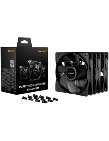 Be Quiet! Pure Wings 3 120mm PWM Reverse Triple Pack Negro