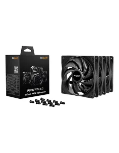 Be Quiet! Pure Wings 3 120mm PWM High-Speed Triple Pack Negro-REFR66159