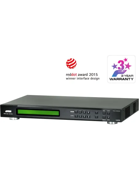 Aten VM5404H-AT-G interruptor de video HDMI 4 x 4 con escalador, compatible con Videowall