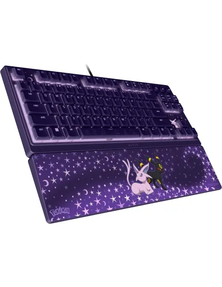 Razer Ornata V3 Tenkeyless edición Pokémon Espeon y Umbreon Teclado para Juegos Compacto , Retroiluminación Chroma  QWERTY US