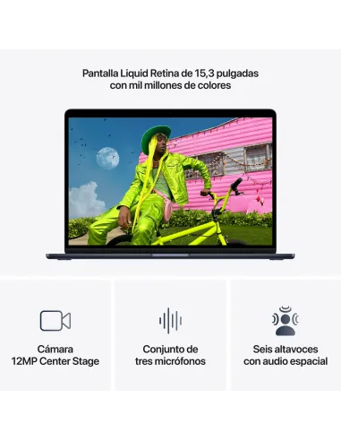 Apple MacBook Air 15" M5 2026 10 Núcleos 24GB 1TB Negro