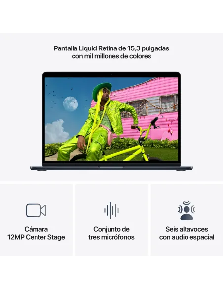 Apple MacBook Air 15" M5 2026 10 Núcleos 24GB 1TB Negro
