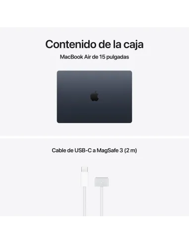 Apple MacBook Air 15" M5 2026 10 Núcleos 24GB 1TB Negro