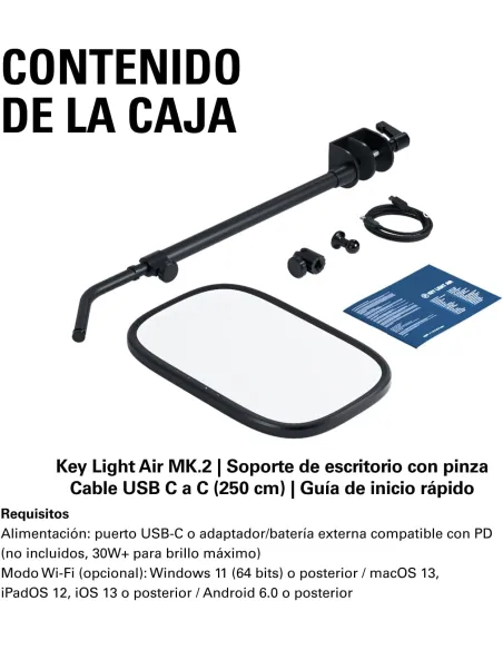 Elgato Key Light Air MK.2: panel LED USB-C para streaming