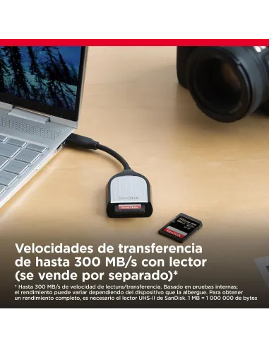 Tarjeta SanDisk Extreme PRO SD UHS-II V90 256 GB para vídeo