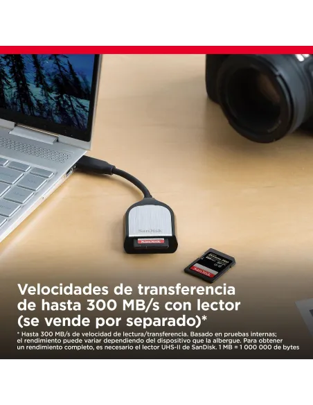 Tarjeta SanDisk Extreme PRO SD UHS-II V90 256 GB para vídeo
