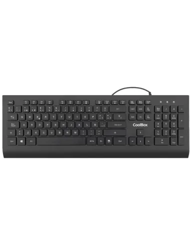 CoolBox FlatPro Teclado de Membrana con teclas chocolate y cable USB 1,8 m