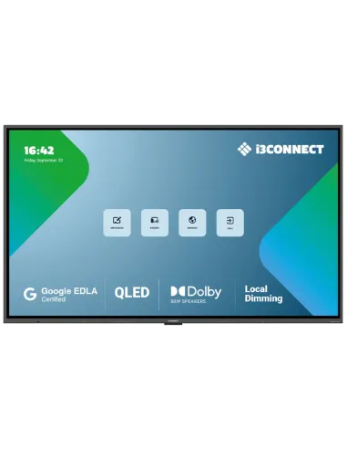 i3CONNECT Aspen 4 65 pulgadas 4K Android 15 EDLA y USB-C