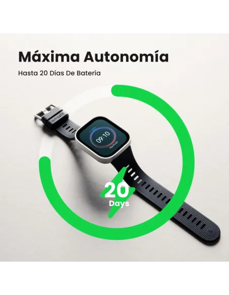 Amazfit Bip Max Carbon Gris: smartwatch GPS AMOLED 2,07