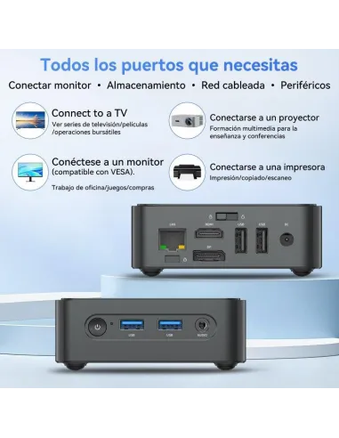 Mini PC Blackview MP50 AMD Ryzen 7 3700U: 16 GB y 512 GB SSD