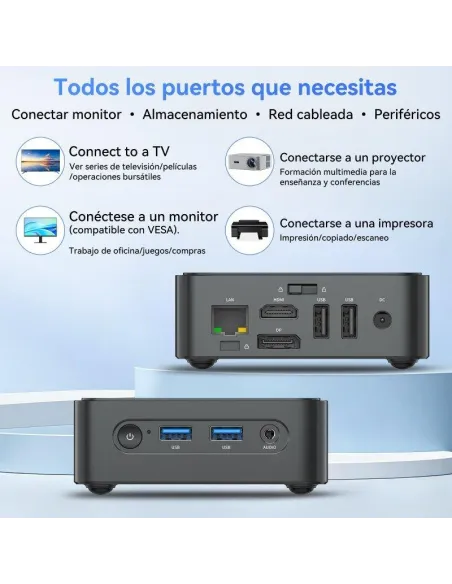 Mini PC Blackview MP50 AMD Ryzen 7 3700U: 16 GB y 512 GB SSD