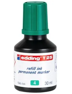 Edding T25-004 Frasco de Tinta Permanente de 30ml Verde-1327732