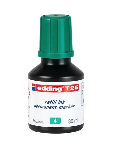 Edding T25-004 Frasco de Tinta Permanente de 30ml Verde