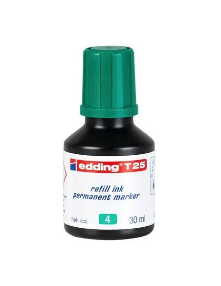Edding T25-004 Frasco de Tinta Permanente de 30ml Verde
