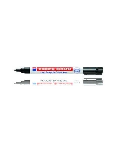 Edding 8400 marcador de CD/DVD/BD Negro, tinta permanente