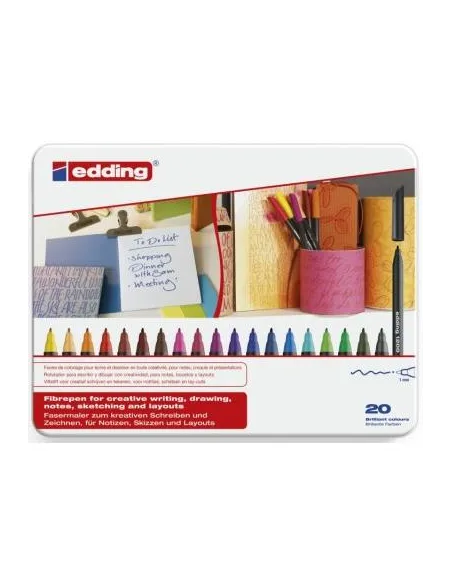 Edding 1200 Magenta Rotulador de Punta de Fibra de 1mm