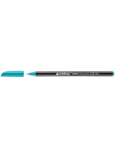 Edding 1200 Azul Turquesa Rotulador de Punta de Fibra de 1mm