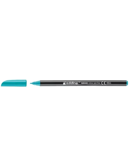 Edding 1200 Azul Turquesa Rotulador de Punta de Fibra de 1mm