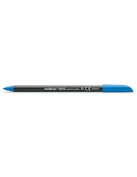 Edding 1200-10 Azul Rotulador de Punta de Fibra con Punta fina de 1mm